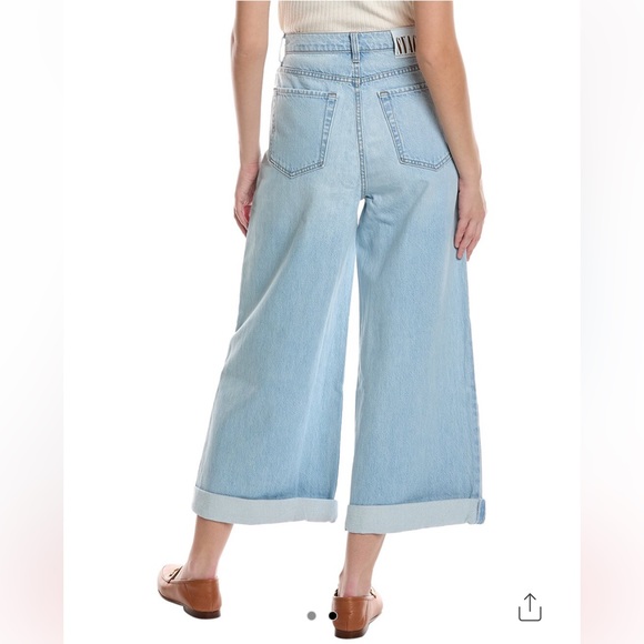 MOTHER SNACKS Denim High Waist Pushpop Cuff Just A Nibble Jeans, Size 27 - Picture 2 of 16